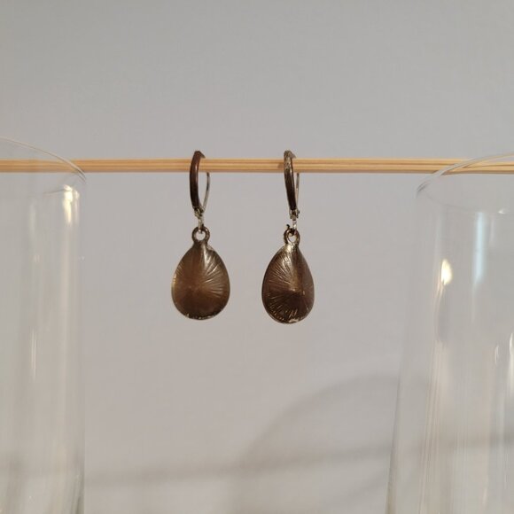 Crystal Earrings Tear Drop Dangle Sparkly Vintage - Picture 5 of 6